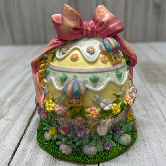 Vtg Easter Bunny Spring Time Resin Characters Set of 3 Home Decorations - Picture 4 of 10